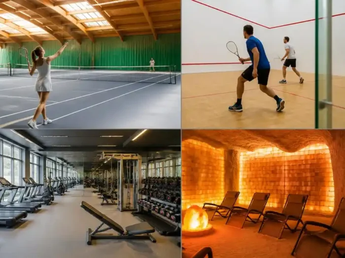 Co oferuje Wilga klub tenisowy squash fitness grota solna?