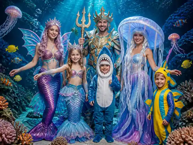 Magiczny podwodny świat strój karnawałowy dla każdego